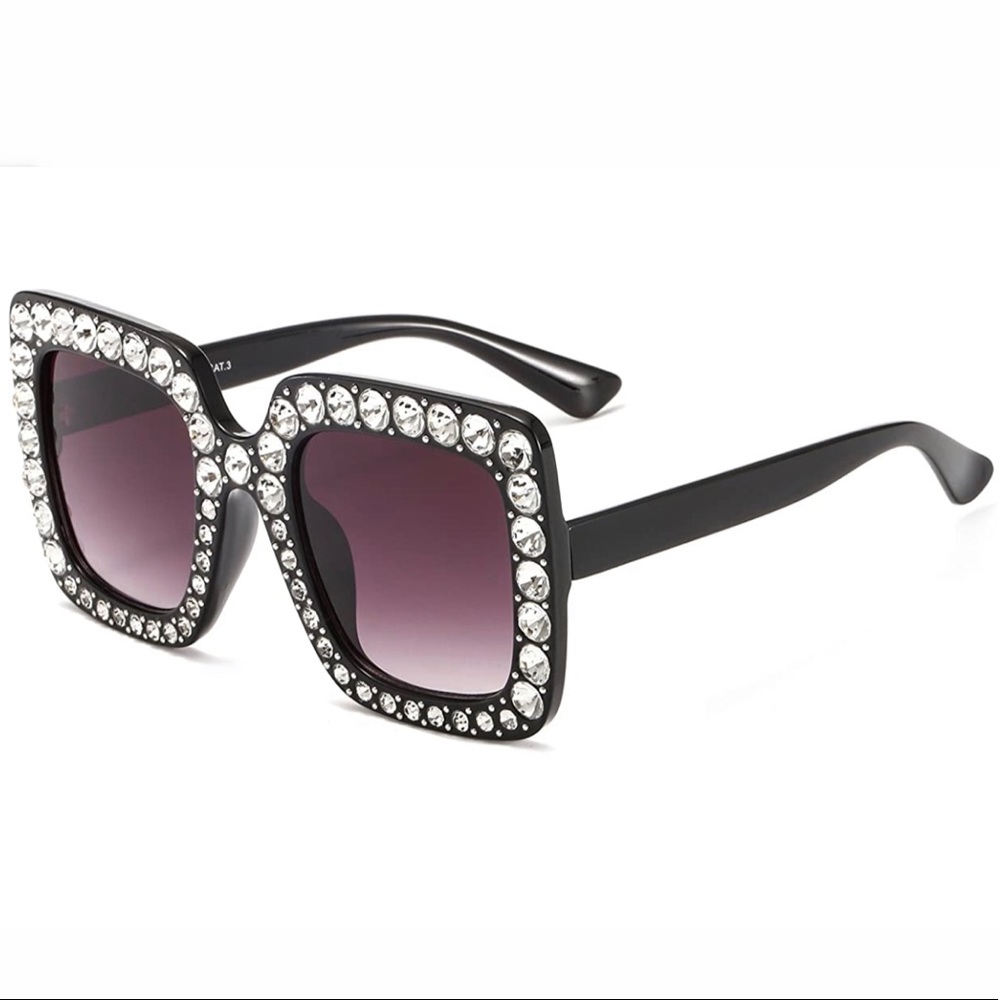 Oversized Square Shades -Black